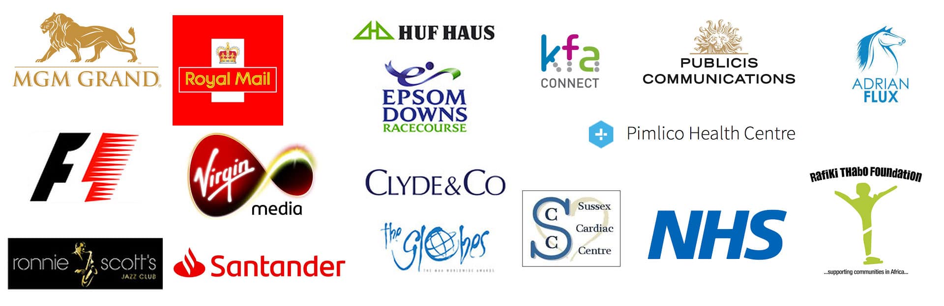 Ben's Clients and Events